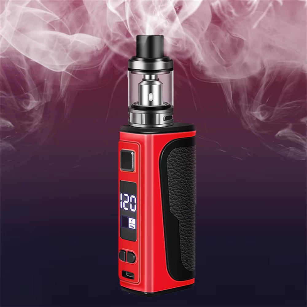Vape Pen TC 120W Box Mod Kit 2200Mah Battery 2.5Ml Atomizer OLED Screen Electronic Cigarette Vaporizer Vapor Shisha Hookah Pen