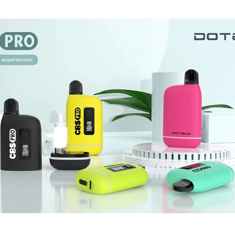Original Doteco CBS Pro 650Mah Battery 15S Preheating 510 Thread with OLED Screen Vape Mod for 510 Oil Carts E Cigarette