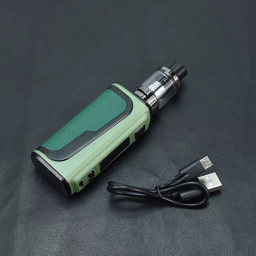 120W Box Mod Vape Kit Electronic Cigarette 18000Mah Build-In Battery Vaporizer E Cigarette Vaper Shisha 2.0Ml Tank OLED Screen