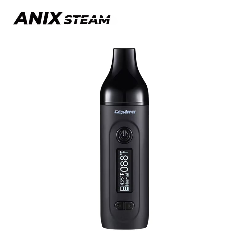 Original Anix Gemini Pro Dry Herb Vaporizer Kit 2200Mah Build in Battery 0.91 Inch OLED Screen Oven Heating Chamber Vape Pen