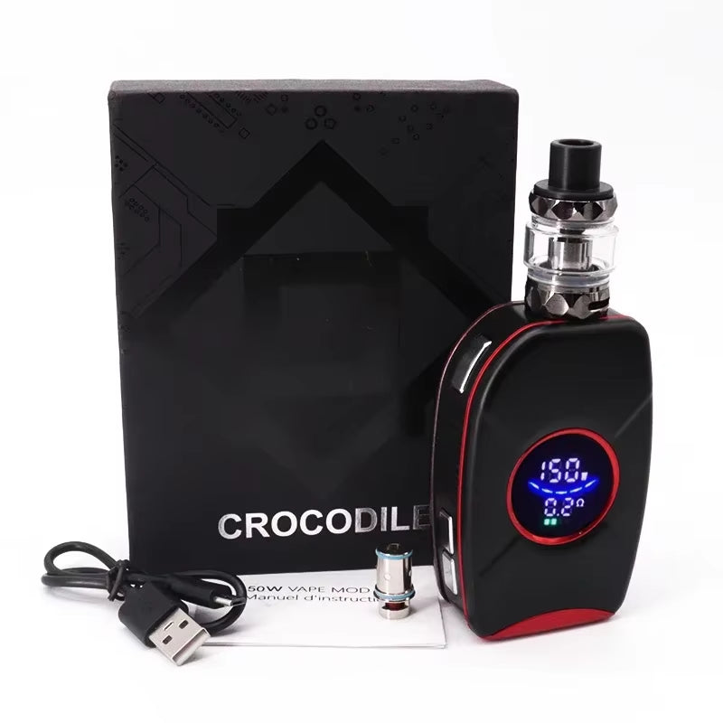 Electronic Cigarettes 150W Vape Pen Kits 2200Mah Battery Box Mod with 4Ml Atomizer Tank OLED Screen Vaporizer Vaper Shisha Pen
