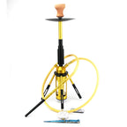 New 68.2CM Hookah Rocket Shisha with LED Light Metal Diffuser Smoking Water Pipe Stable Glass Vase Nargile Sheesha Hookahs Set