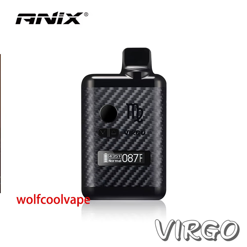 Wolfcoolvape Vape Herbal Dry Herb Vaporizer TC Box Mod Vape 1300Mah Element Screen E Cigarettes 0.5Ohm Ceramic Heating