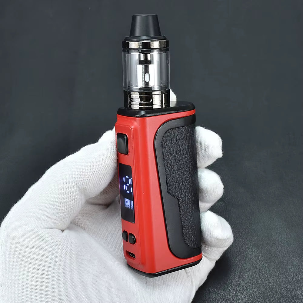 120W Box Mod Vape Kit Electronic Cigarette 18000Mah Build-In Battery Vaporizer E Cigarette Vaper Shisha 2.0Ml Tank OLED Screen