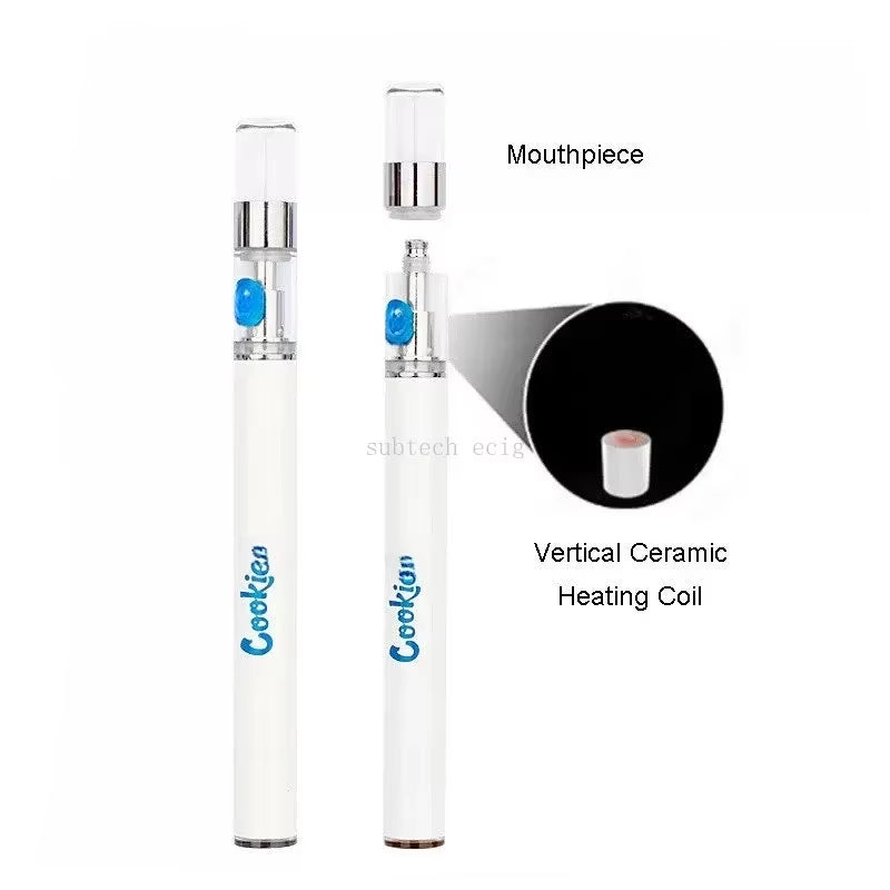 10Pcs Cookie Vape Pen Starter Kits 320Mah Rechargeable Battery 0.8Ml Ceramic Coil Thick Oil Cartridges Vaporizers with Package