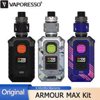 Original  ARMOUR MAX Kit 220W Box MOD Electronic Cigarette Vape with 6ML Itank T Tank Fit Gti Mesh Coil 18650/21700