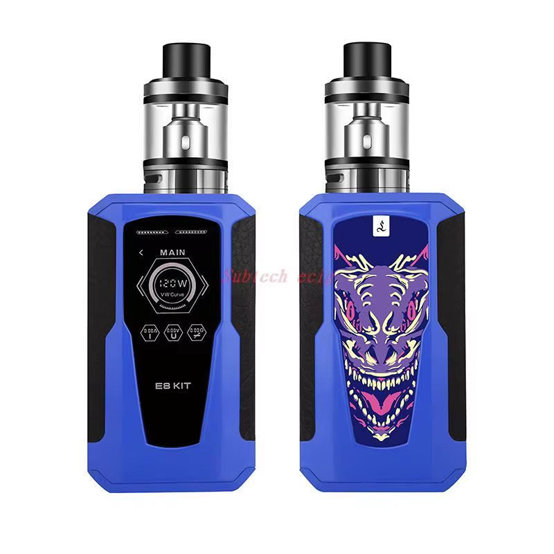 Vape Pen TC 120W Box Mod Kit 2200Mah Battery 2.5Ml Atomizer OLED Screen Electronic Cigarette Vaporizer Vapor Shisha Hookah Pen