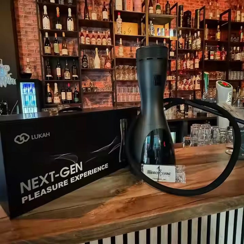 LUKAH Smart Electric Hookah Shisha Set Battery Ultra Long Endurance LED Display 7 Gear Temperature Adjustment