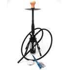 New 68.2CM Hookah Rocket Shisha with LED Light Metal Diffuser Smoking Water Pipe Stable Glass Vase Nargile Sheesha Hookahs Set
