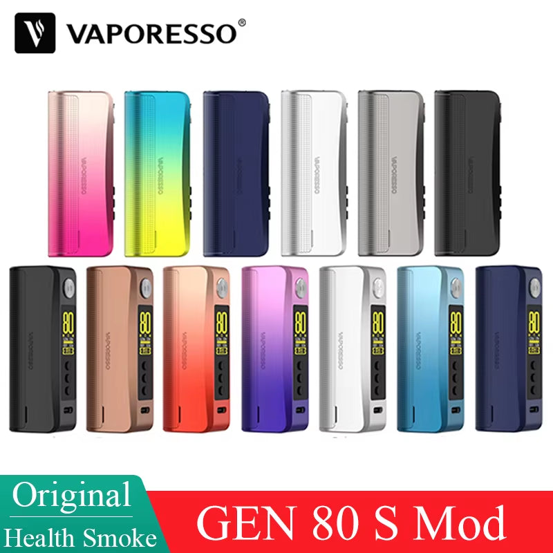 Original  GEN 80 S Mod 80W Box Mod Support Itank 5Ml Atomizer Electronic Cigarette 18650 Type-C Vape 510 Vaporizer