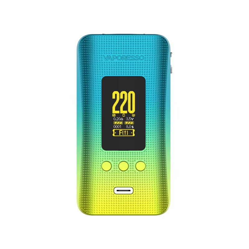 New Color  GEN 200 Mod 220W Box Mod Vape Support Itank 2 Atomizer Electronic Cigarette Vaporizer Support 18650 Battery