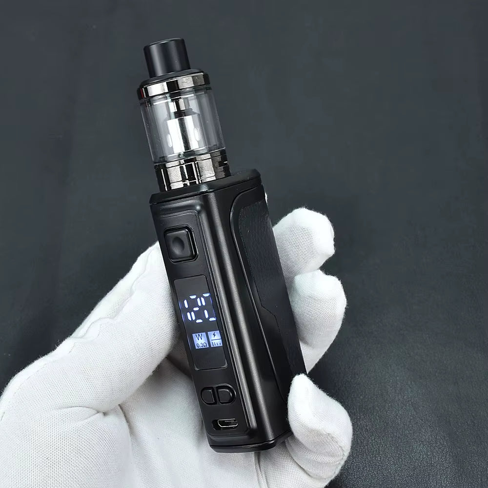 120W Box Mod Vape Kit Electronic Cigarette 18000Mah Build-In Battery Vaporizer E Cigarette Vaper Shisha 2.0Ml Tank OLED Screen
