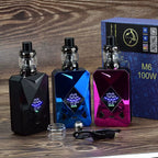 100W Box Mod Vape Kit M6 Mod Kit 4Ml Vaper Atomizer 2600Mah Battery Electronic Cigarette Vape Vaporizer MOD Kit