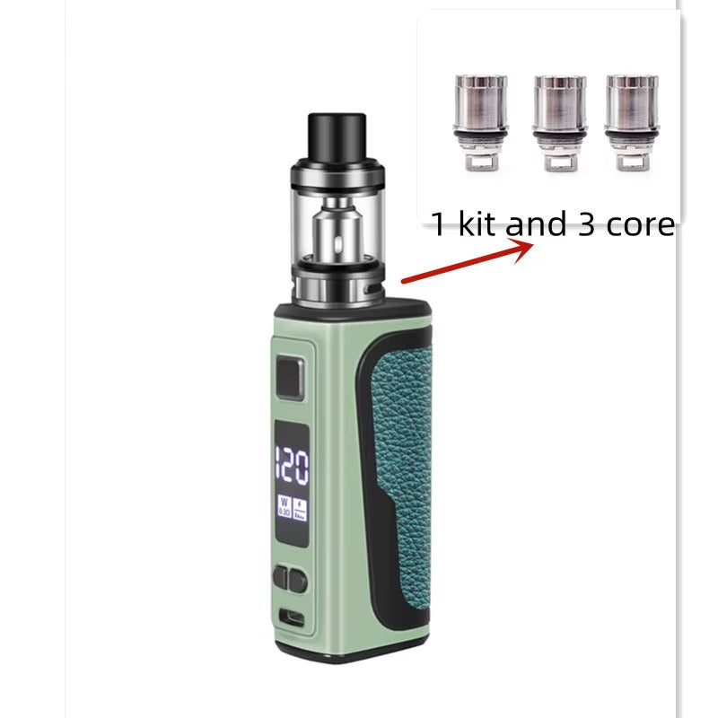 Vape Pen TC 120W Box Mod Kit 2200Mah Battery 2.5Ml Atomizer OLED Screen Electronic Cigarette Vaporizer Vapor Shisha Hookah Pen