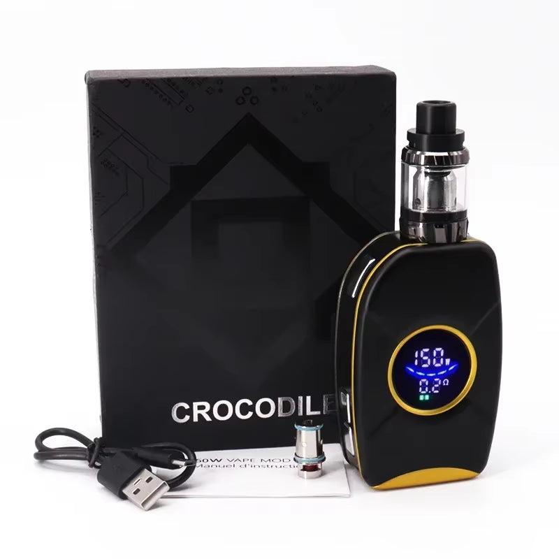 Electronic Cigarettes 150W Vape Pen Kits 2200Mah Battery Box Mod with 4Ml Atomizer Tank OLED Screen Vaporizer Vaper Shisha Pen