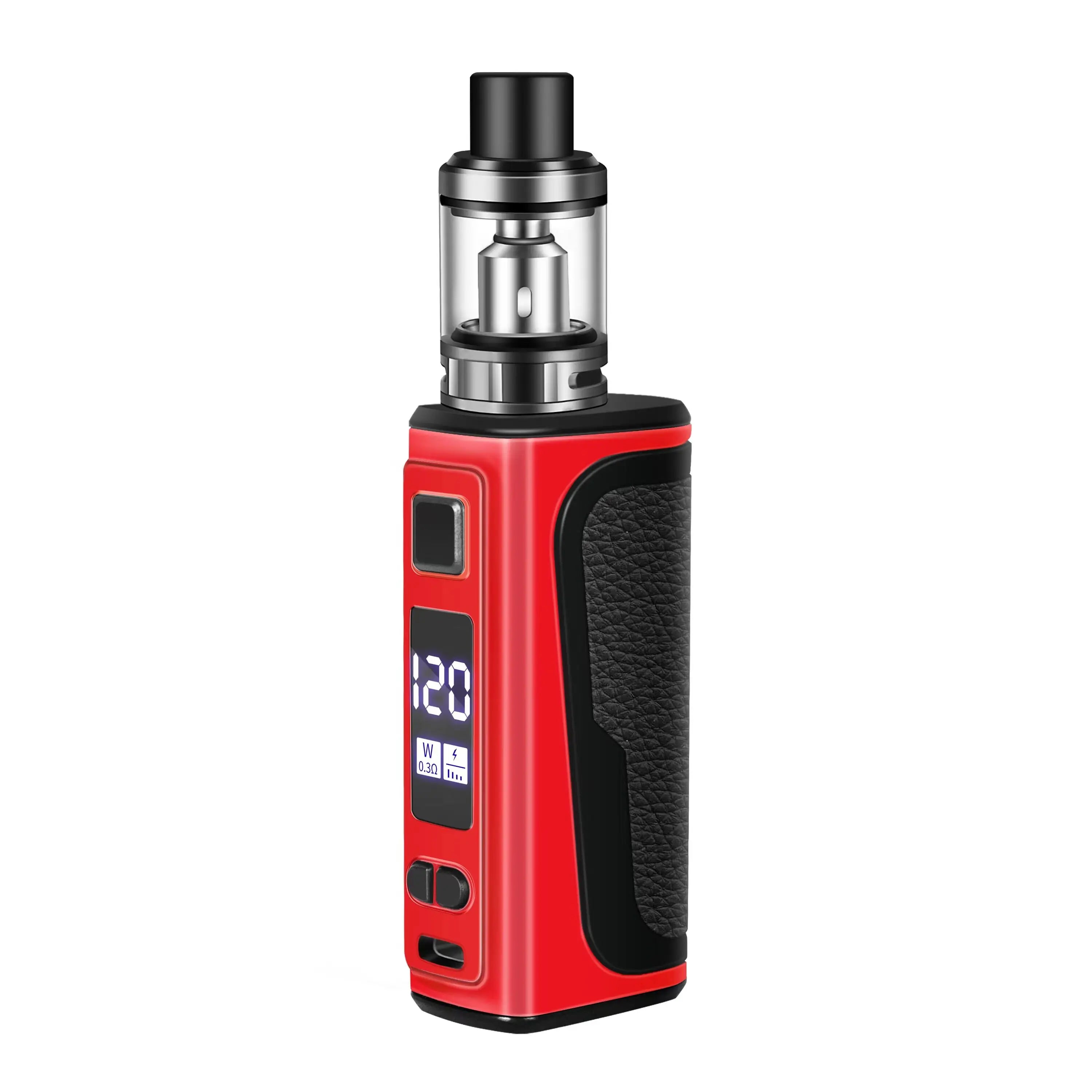 Vape Pen TC 120W Box Mod Kit 2200Mah Battery 2.5Ml Atomizer OLED Screen Electronic Cigarette Vaporizer Vapor Shisha Hookah Pen