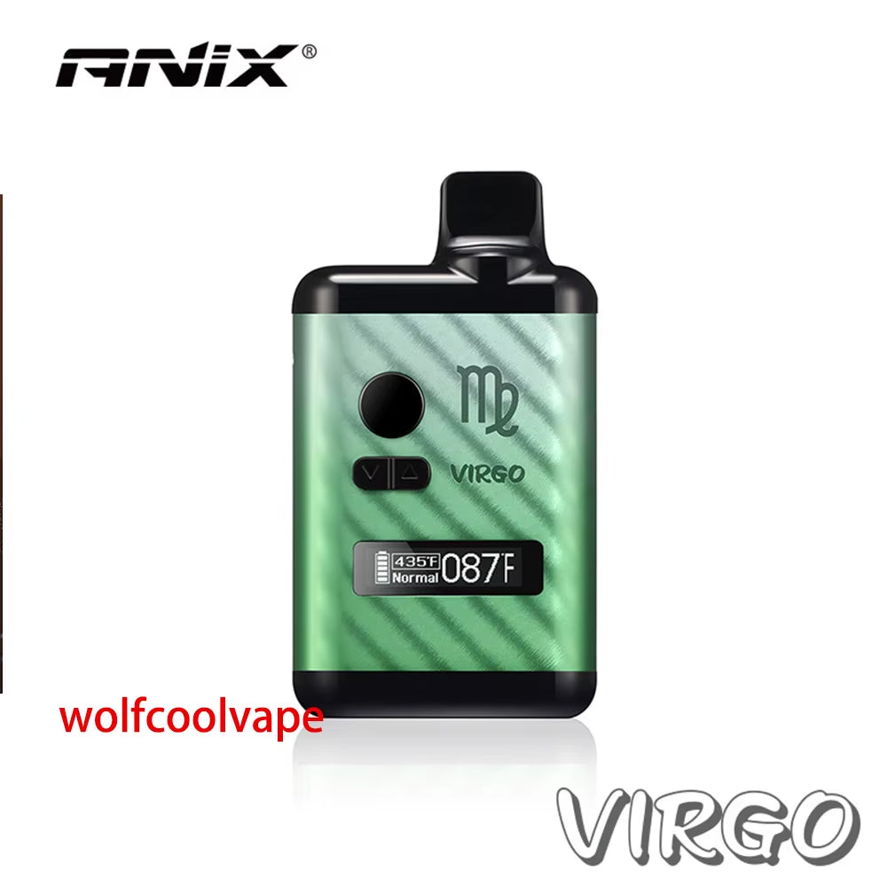 Wolfcoolvape Vape Herbal Dry Herb Vaporizer TC Box Mod Vape 1300Mah Element Screen E Cigarettes 0.5Ohm Ceramic Heating