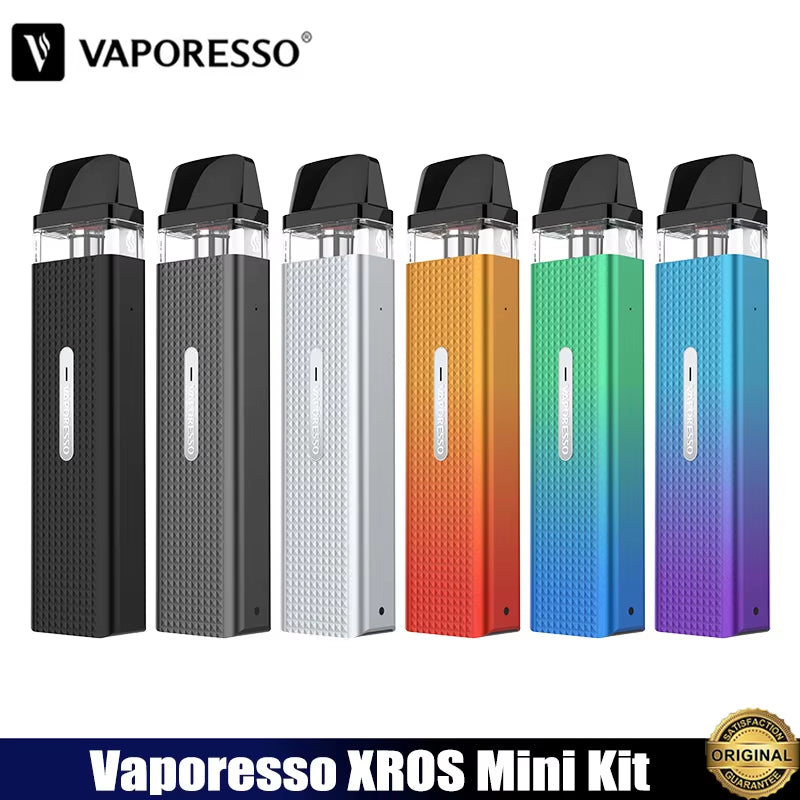 Original  XROS Mini Kit 1000Mah Battery Vape 11/16W 2Ml Mesh Pod Top Filling MTL Electronic Cigarette Vaporizer Kit