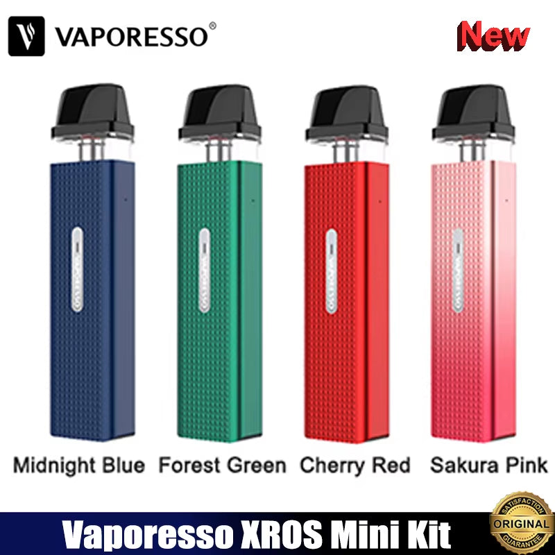 Original  XROS Mini Kit 1000Mah Battery Vape 11/16W 2Ml Mesh Pod Top Filling MTL Electronic Cigarette Vaporizer Kit