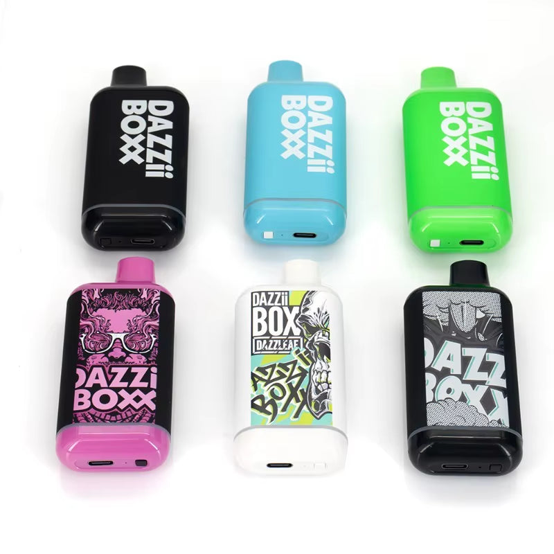 Genuine Dazzii Boxx 510 Cartridge Concealable VV Preheating Battery 650Mah Box Mod Compatible with One 510 Cartridges Carts Vape