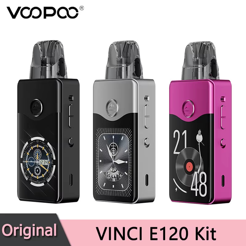 Original  VINCI E120 Kit 120W Box Mod Vape with 4500Mah Battery 5ML DTL VINCI Pnp X Pod Cartrdige E Cigarette Vaper
