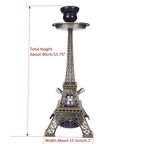 Tower Hookah Shisha Pipe Set Double Hookah Hoses Glass Base Ceramic Bowl Charcoal Tongs Chicha Narguile Sheesha Hookah Smoking