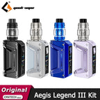 Original  Aegis Legend 3 Kit 200W Legend III Box MOD Vape 5.5Ml Z Fli Tank Fit Z Coil Electronic Cigarette Vaporizer