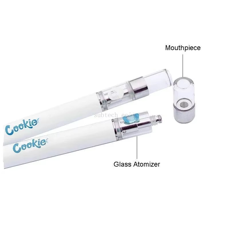 10Pcs Cookie Vape Pen Starter Kits 320Mah Rechargeable Battery 0.8Ml Ceramic Coil Thick Oil Cartridges Vaporizers with Package