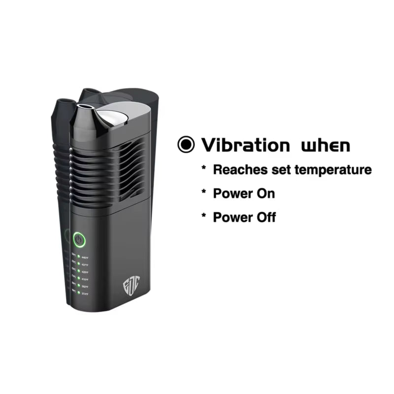 Puffer Dry Herb Vaporizer Kit Temperature Adjustable Herbal Vape with Changeable Heating Chamber / 18650 Battery Ceramic