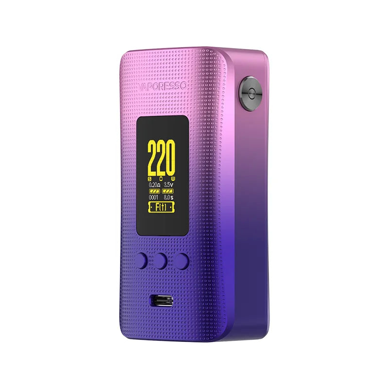New Color  GEN 200 Mod 220W Box Mod Vape Support Itank 2 Atomizer Electronic Cigarette Vaporizer Support 18650 Battery